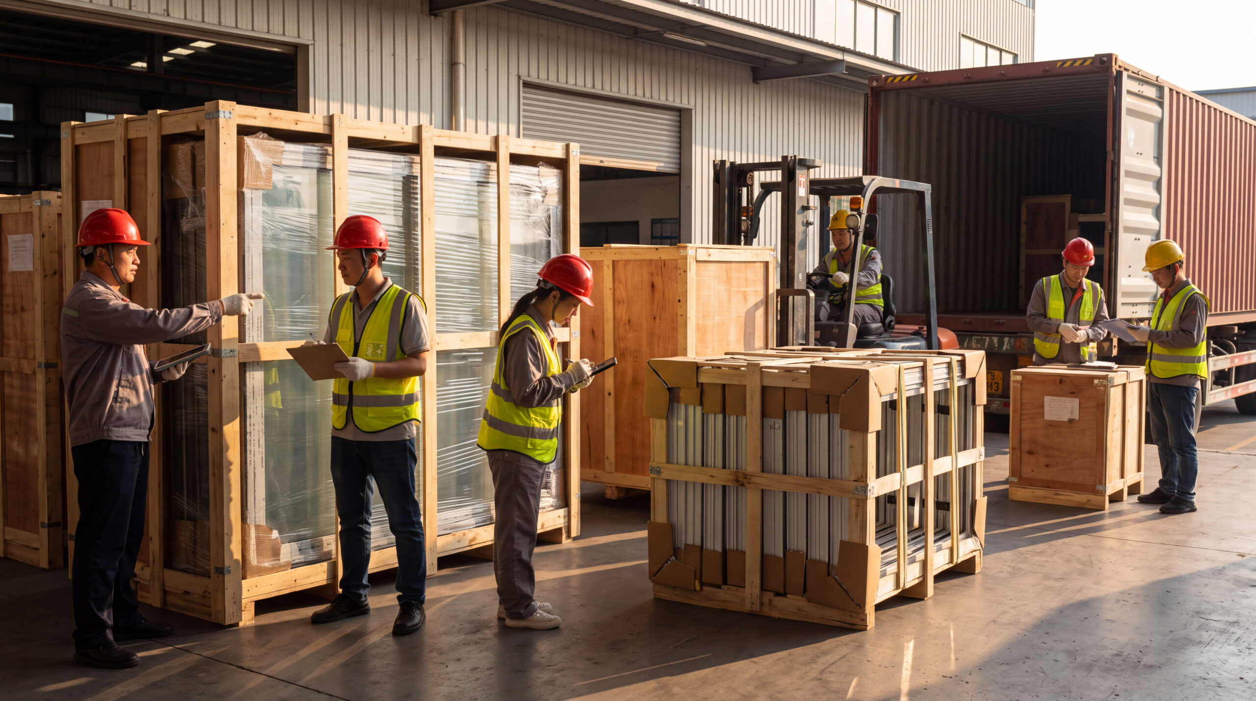 Protected export packing