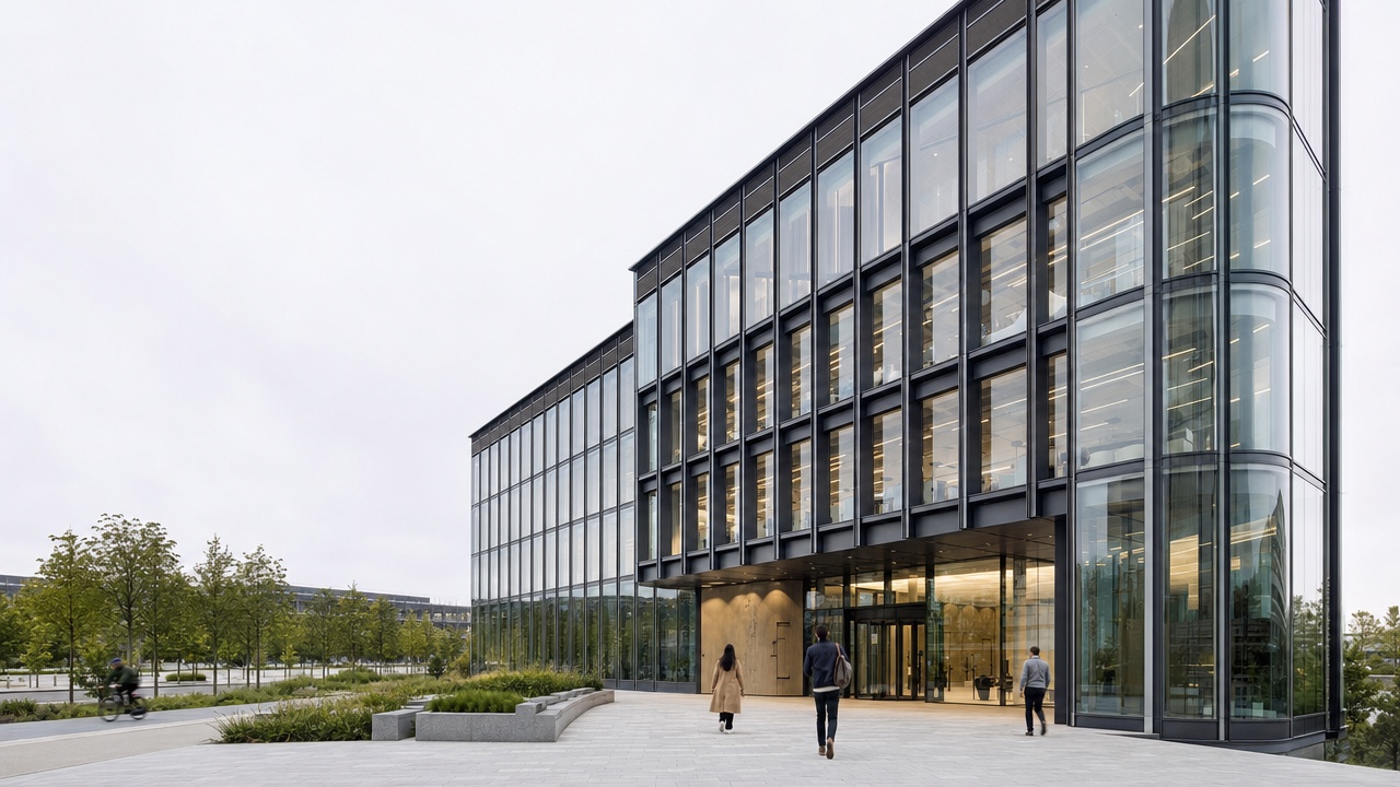 Commercial office curtain wall solution